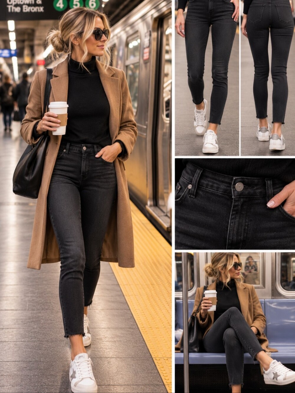 Madewell Skinny Skinny Jeans Size 32 Black High Rise Stretch Denim